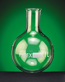 Matraz esférico f/redondo 100ml., cuello normal. Original Pyrex ...